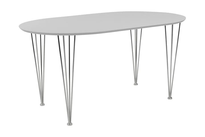 Ruokapöytä Canticum Soikea 150 cm - Vaaleanharmaa - Huonekalut - Pöydät & ruokailuryhmät - Ruokapöydät & keittiön pöydät