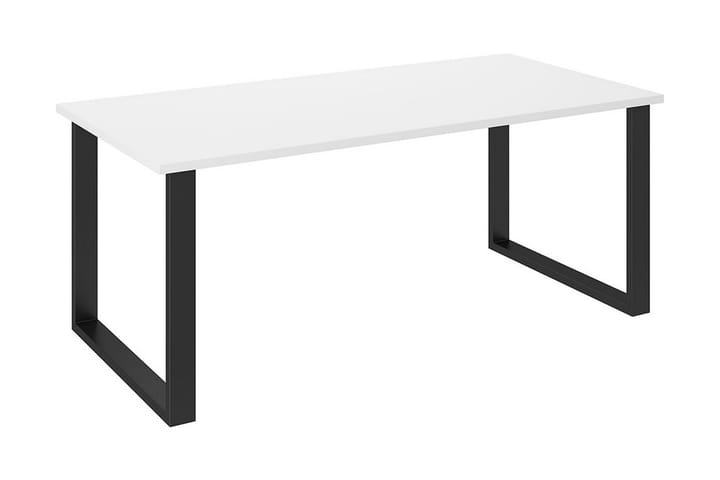 Ruokapöytä Ciapin 185 cm - Valkoinen/Musta - Huonekalut - Pöytä & ruokailuryhmä - Ruokapöydät & keittiön pöydät