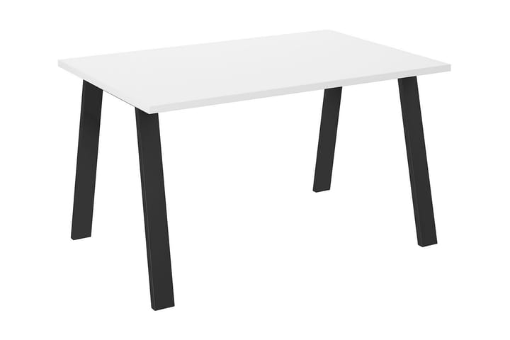 Ruokapöytä Cisy 138 cm - Valkoinen/Musta - Huonekalut - Pöytä & ruokailuryhmä - Ruokapöydät & keittiön pöydät