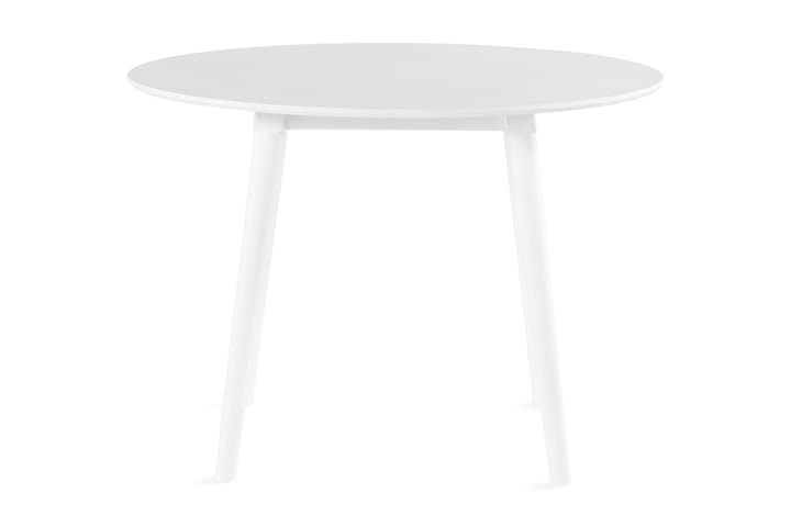 Ruokapöytä Comuna 106 cm Pyöreä - Valkoinen - Huonekalut - Pöydät & ruokailuryhmät - Ruokapöydät & keittiön pöydät