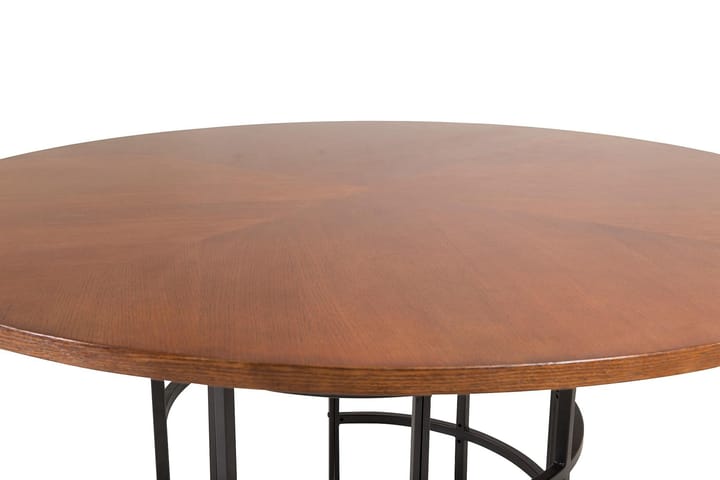 Ruokapöytä Copenhagen Pyöreä 140 cm - Ruskea - Huonekalut - Pöytä & ruokailuryhmä - Ruokapöydät & keittiön pöydät