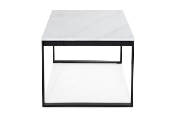 Ruokapöytä Eelis 200 cm - Valkoinen/Musta - Huonekalut - Pöydät & ruokailuryhmät - Ruokapöydät & keittiön pöydät