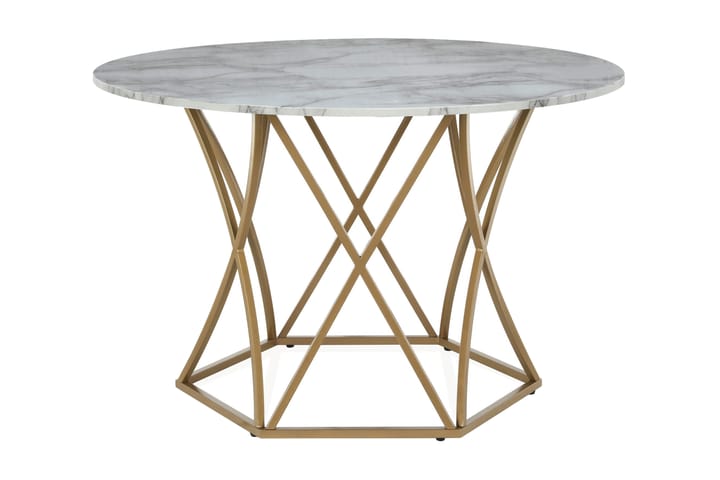 Ruokapöytä Elle 121 cm Valkoinen - CosmoLiving - Huonekalut - Pöydät & ruokailuryhmät - Ruokapöydät & keittiön pöydät