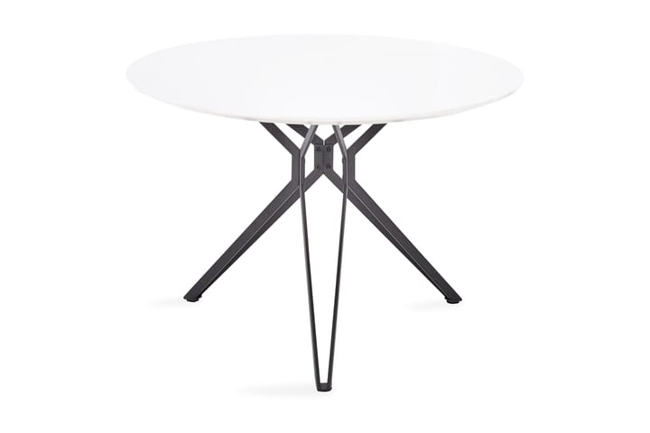 Ruokapöytä Elling 120 cm - Valkoinen/Musta - Huonekalut - Pöydät & ruokailuryhmät - Ruokapöydät & keittiön pöydät