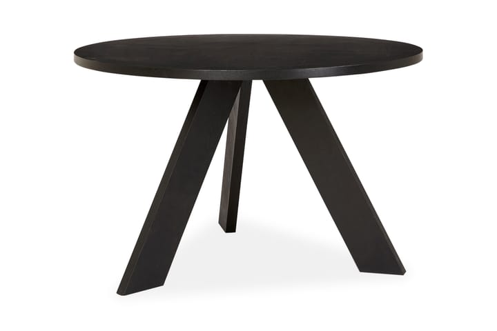 Ruokapöytä Fryda 120 cm Pyöreä - Musta - Puutarhakalusteet - Terassipöydät - Ruokapöytä terassille