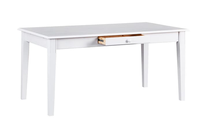 Ruokapöytä Gambier 160 cm - Valkoinen - Huonekalut - Pöydät & ruokailuryhmät - Ruokapöydät & keittiön pöydät