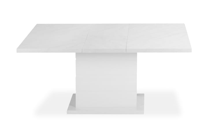 Ruokapöytä Griffith 120 cm Jatkettava - Marmori/Valkoinen - Huonekalut - Pöytä & ruokailuryhmä - Ruokapöydät & keittiön pöydät