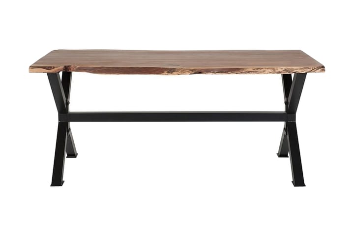 Ruokapöytä Gumkowski 200x95 cm - Ruskea - Huonekalut - Pöytä & ruokailuryhmä - Ruokapöydät & keittiön pöydät