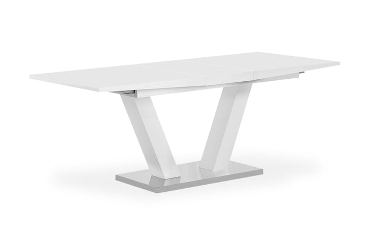 Ruokapöytä Harber Jatkettava 160 cm - Valkoinen - Huonekalut - Tuoli & nojatuoli - Ruokapöydän tuolit