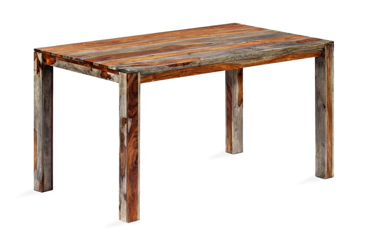 Ruokapöytä harmaa 140x70x76 cm täysi seesampuu - Harmaa - Huonekalut - Pöydät & ruokailuryhmät - Ruokapöydät & keittiön pöydät