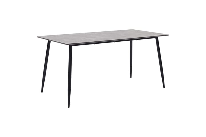 Ruokapöytä harmaa 160x80x75 cm MDF - Harmaa - Huonekalut - Pöydät - Ruokapöydät & keittiön pöydät