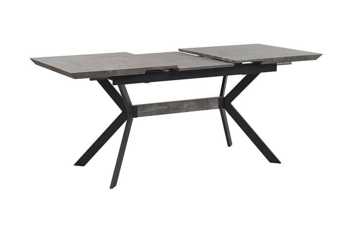Ruokapöytä Harnett 180 cm Kokoontaitettava - Harmaa / Musta - Huonekalut - Pöytä & ruokailuryhmä - Ruokapöydät & keittiön pöydät