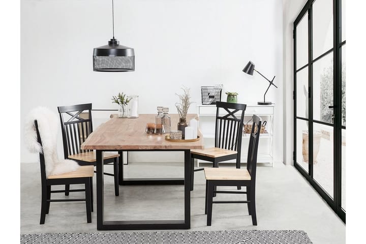 Ruokapöytä Heby 200 cm - Ruskea - Huonekalut - Pöytä & ruokailuryhmä - Ruokailuryhmä