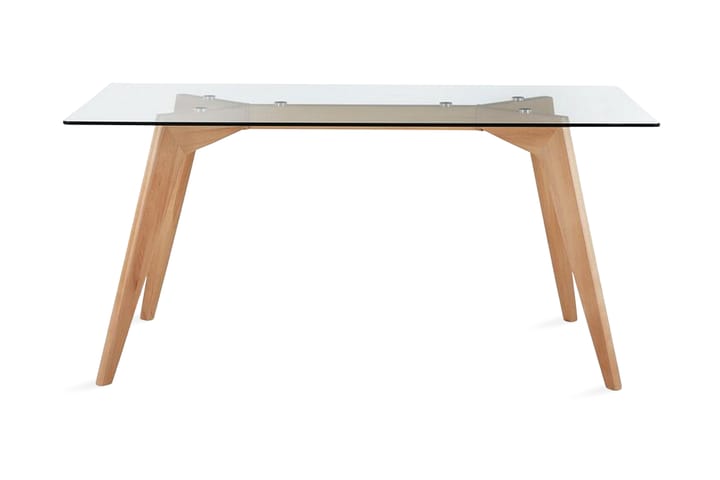 Ruokapöytä Hudson 160 cm - Läpinäkyvä - Huonekalut - Pöydät & ruokailuryhmät - Ruokapöydät & keittiön pöydät