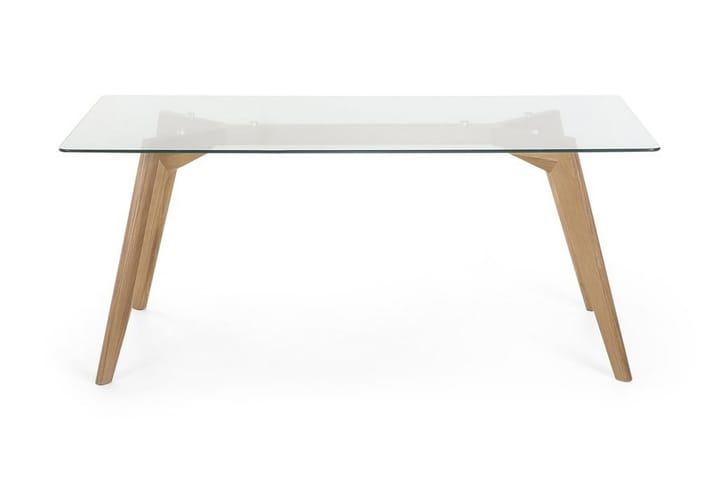 Ruokapöytä Hudson 180 cm - Läpinäkyvä - Huonekalut - Pöydät & ruokailuryhmät - Ruokapöydät & keittiön pöydät