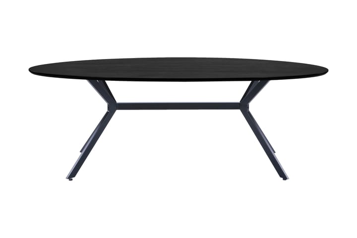 Ruokapöytä Iban 220 cm - Musta - Puutarhakalusteet - Terassipöydät - Ruokapöytä terassille