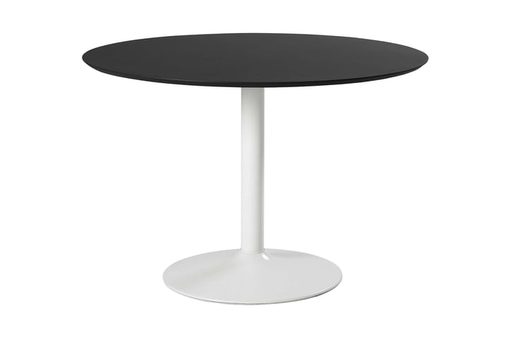 Ruokapöytä Ibizar 110 cm Pyöreä - Musta/Valkoinen - Huonekalut - Pöydät & ruokailuryhmät - Ruokapöydät & keittiön pöydät