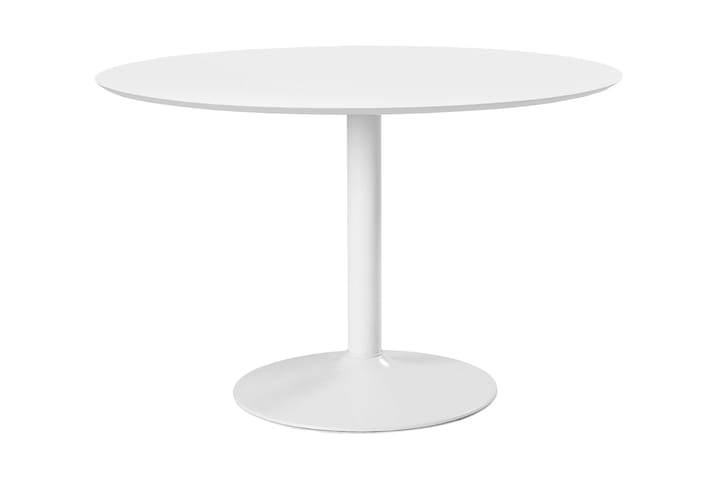 Ruokapöytä Ibizar 110 cm Pyöreä - Valkoinen - Huonekalut - Pöydät & ruokailuryhmät - Ruokapöydät & keittiön pöydät