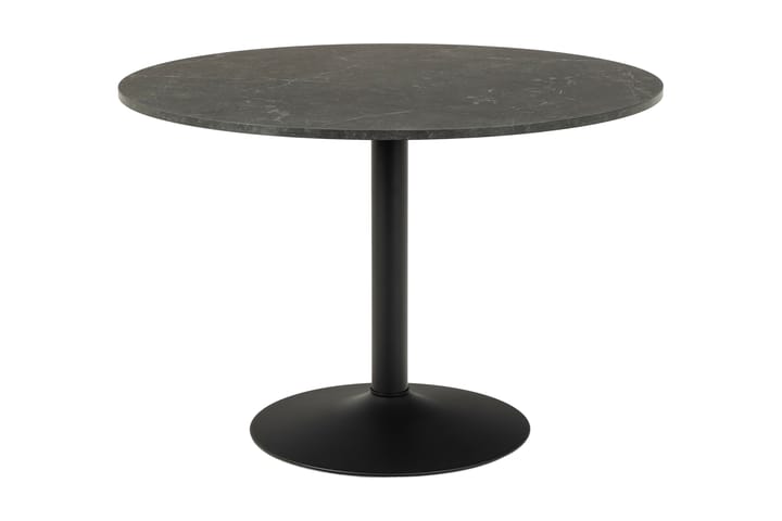 Ruokapöytä Ibizor 110 cm Pyöreä - Musta/Matta Musta - Huonekalut - Pöytä & ruokailuryhmä - Ruokapöydät & keittiön pöydät
