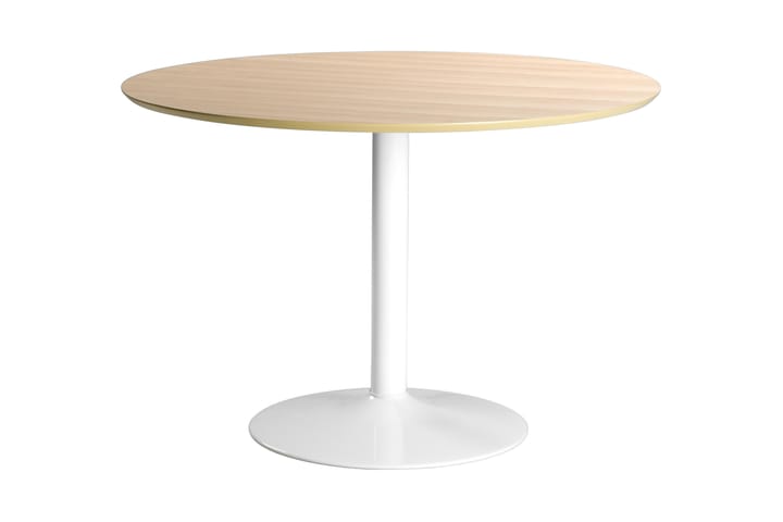 Ruokapöytä Ibizor 110 cm Pyöreä - Valkoinen/Beige - Huonekalut - Pöydät & ruokailuryhmät - Pöydän tarvikkeet - Pöydänjalat & tarvikkeet