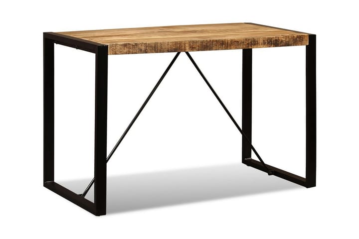 Ruokapöytä kiinteä karkea mangopuu 120 cm - Ruskea - Huonekalut - Pöydät & ruokailuryhmät - Ruokapöydät & keittiön pöydät