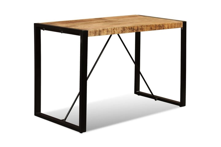 Ruokapöytä kiinteä karkea mangopuu 120 cm - Ruskea - Huonekalut - Pöydät & ruokailuryhmät - Ruokapöydät & keittiön pöydät