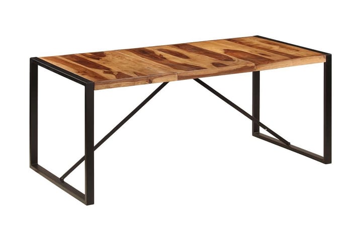 Ruokapöytä kiinteä seesampuu 180x90x75 cm - Ruskea - Huonekalut - Tuolit - Ruokatuolit