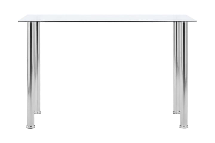 Ruokapöytä läpinäkyvä 120x60x75 cm karkaistu lasi - Huonekalut - Pöytä & ruokailuryhmä - Ruokapöydät & keittiön pöydät