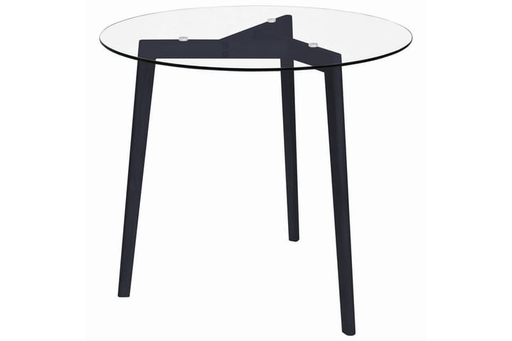 Ruokapöytä läpinäkyvä 80 cm karkaistu lasi - Huonekalut - Pöydät & ruokailuryhmät - Ruokapöydät & keittiön pöydät
