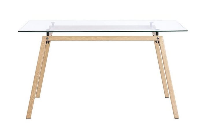 Ruokapöytä Lencha 140 cm - Läpinäkyvä/vaalea puu - Huonekalut - Pöytä & ruokailuryhmä - Ruokapöydät & keittiön pöydät