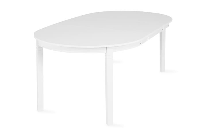 Ruokapöytä Lowisa 200 cm Ovaali - Valkoinen - Huonekalut - Pöydät & ruokailuryhmät - Ruokapöydät & keittiön pöydät