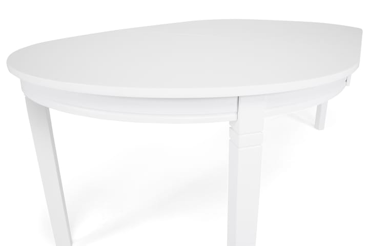 Ruokapöytä Lowisa 200 cm Ovaali - Valkoinen - Huonekalut - Pöytä & ruokailuryhmä - Ruokapöydät & keittiön pöydät
