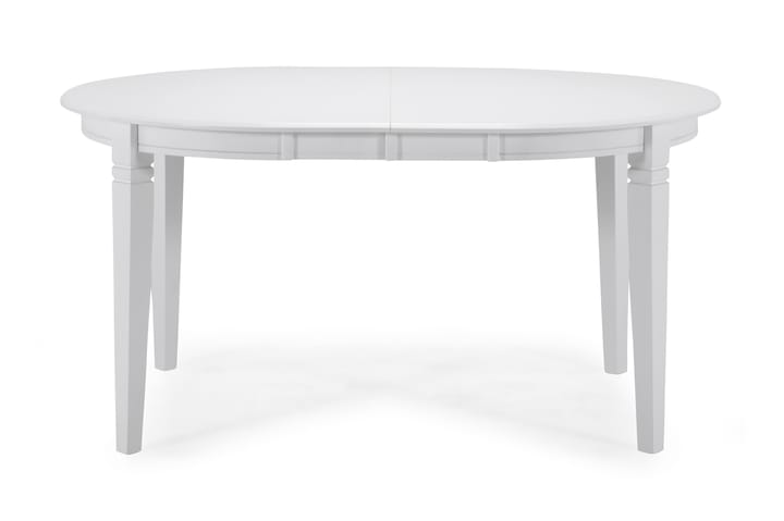 Ruokapöytä Lowisa Jatkettava 150 cm Ovaali - Valkoinen - Puutarhakalusteet - Terassipöydät - Ruokapöytä terassille