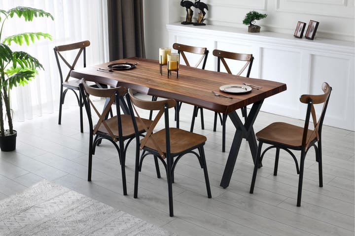 Ruokapöytä Maggiolina 180 cm - Pähkinä - Huonekalut - Pöytä & ruokailuryhmä - Ruokapöydät & keittiön pöydät