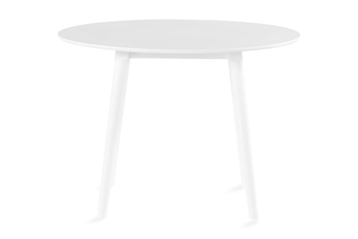 Ruokapöytä Mezdra 106 cm Pyöreä - Valkoinen - Huonekalut - Pöydät & ruokailuryhmät - Ruokapöydät & keittiön pöydät
