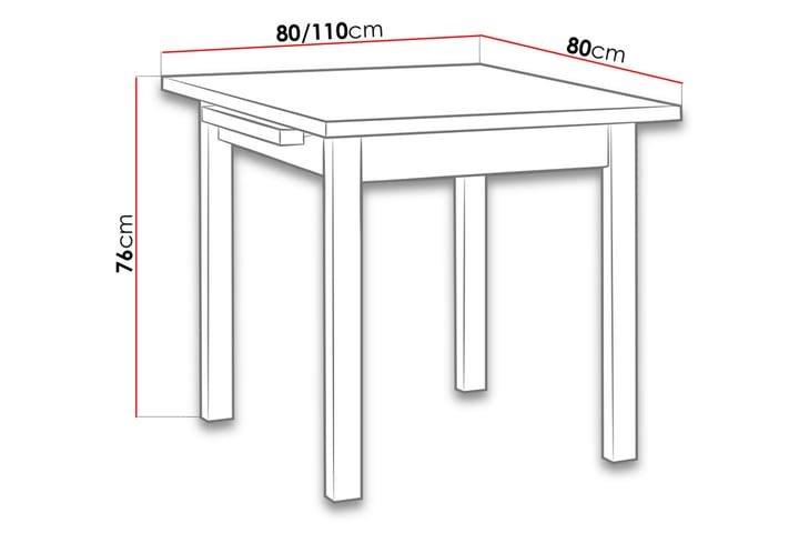 Ruokapöytä Mincey 120 cm - Tumma Puu - Huonekalut - Pöytä & ruokailuryhmä - Ruokapöydät & keittiön pöydät