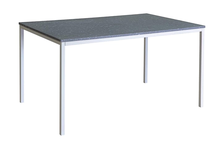 Ruokapöytä Minto 138 cm - Tummanharmaa Terrazzo/Valk - Huonekalut - Pöydät & ruokailuryhmät - Ruokapöydät & keittiön pöydät