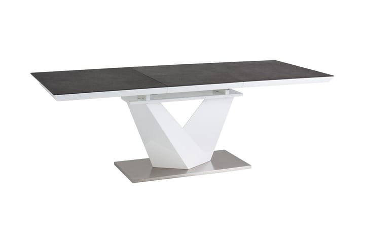 Ruokapöytä Munico 160 cm - Lasi/Harmaa - Huonekalut - Pöytä & ruokailuryhmä - Ruokapöydät & keittiön pöydät