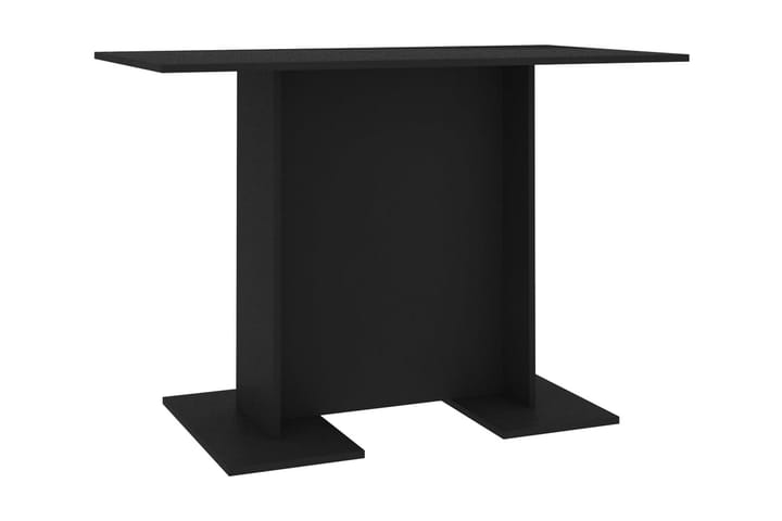 Ruokapöytä musta 110x60x75 cm lastulevy - Musta - Huonekalut - Pöytä & ruokailuryhmä - Ruokapöydät & keittiön pöydät