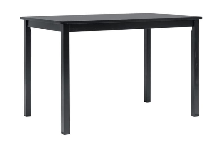 Ruokapöytä musta 114x71x75 cm kumipuu - Musta - Huonekalut - Pöydät & ruokailuryhmät - Ruokapöydät & keittiön pöydät