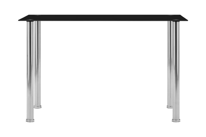 Ruokapöytä musta 120x60x75 cm karkaistu lasi - Musta - Huonekalut - Pöytä & ruokailuryhmä - Ruokailuryhmä