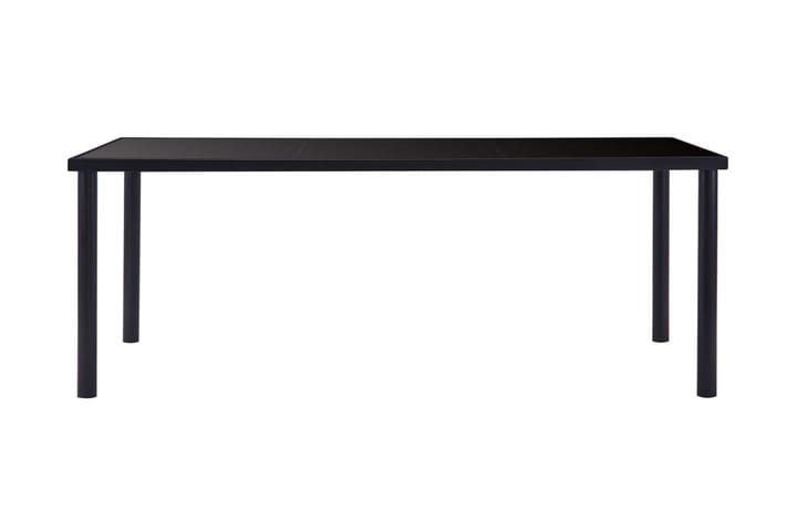 Ruokapöytä musta 200x100x75 cm karkaistu lasi - Musta - Huonekalut - Pöytä & ruokailuryhmä - Ruokapöydät & keittiön pöydät