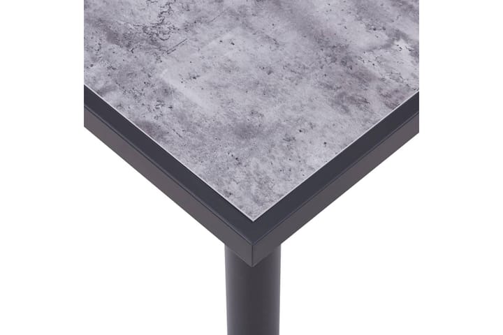 Ruokapöytä musta ja betoninharmaa 140x70x75 cm MDF - Musta - Huonekalut - Pöytä & ruokailuryhmä - Ruokapöydät & keittiön pöydät
