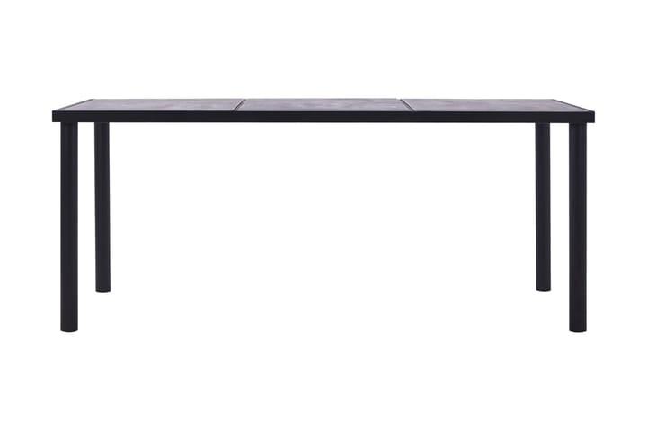 Ruokapöytä musta ja betoninharmaa 200x100x75 cm MDF - Musta - Huonekalut - Pöytä & ruokailuryhmä - Ruokapöydät & keittiön pöydät
