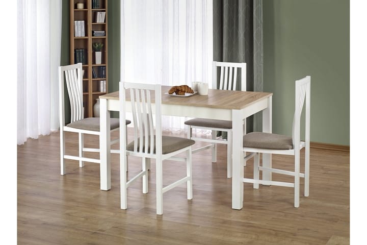 Ruokapöytä Myres 120x68 cm - Tammi/Valkoinen - Huonekalut - Tuoli & nojatuoli - Ruokapöydän tuolit