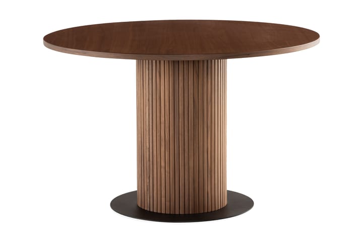 Ruokapöytä Neandir 120 cm Massiivipähkinä Pyöreä - Ruskea - Huonekalut - Pöydät - Ruokapöydät & keittiön pöydät