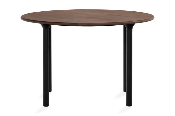 Ruokapöytä Neandir 120 cm Pyöreä - Pähkinä/Musta - Huonekalut - Pöytä & ruokailuryhmä - Ruokapöydät & keittiön pöydät