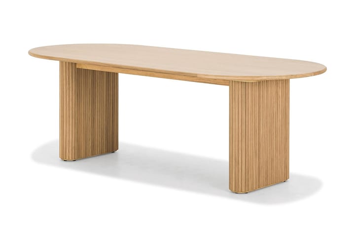 Ruokapöytä Neandir 220 cm Soikea - Tammi - Huonekalut - Pöytä & ruokailuryhmä - Ruokapöydät & keittiön pöydät