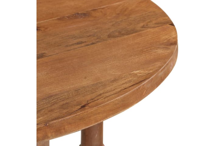 Ruokapöytä pyöreä 110x76 cm täysi mangopuu - Ruskea - Huonekalut - Pöytä & ruokailuryhmä - Ruokapöydät & keittiön pöydät
