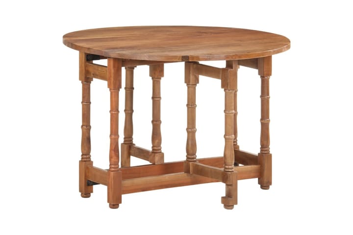 Ruokapöytä pyöreä 110x76 cm täysi mangopuu - Ruskea - Huonekalut - Pöytä & ruokailuryhmä - Ruokapöydät & keittiön pöydät